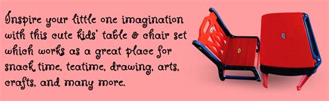 Generic Babyjoys Study Table and Chair Set with Storage (Red and Blue ...