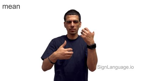 Mean in ASL - American Sign Language - 4 Video Examples