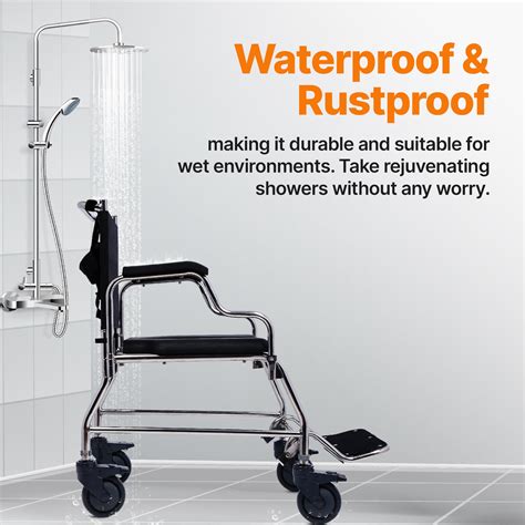 Mobility SAC100 | Multipurpose Shower Commode Wheelchair – Frido Mobility