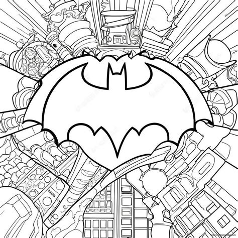 Batman Logo Coloring Page (27404-21652)
