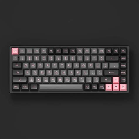 Buy YUNZII AKKO Black&Pink 158 Keycaps PBT Double Shot Keycap Set for ...