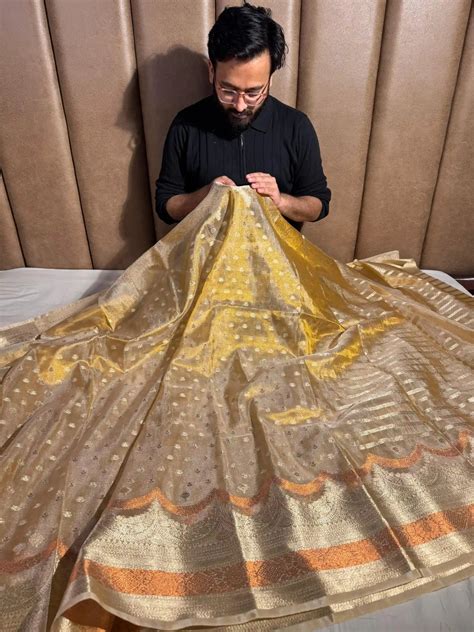 Buy Copper Tissue Sarees | Best Sari Online at UT Sarees – Unique ...