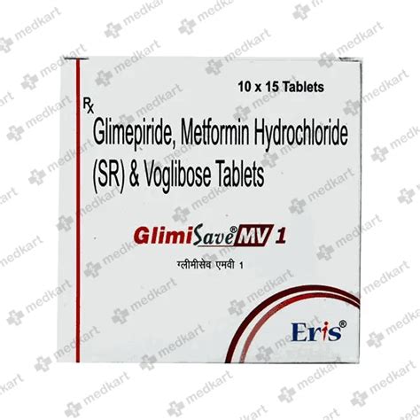 GLIMISAVE MV 1MG TABLET 15'S Price, Uses, Side Effects & Substitutes ...