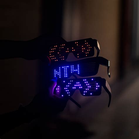 NTH LED Glow Glasses - LED Party Rechargeable Goggles – Not that high