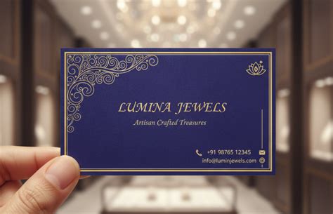 Jewellery Visiting Card Designs | Buy Jewellery Shop Visiting Cards Online