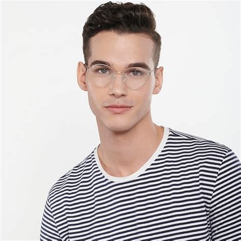 Buy Silver Black Full Rim Round Vincent Chase SLEEK STEEL VC E14032-C1 ...