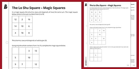 👉 The Lo Shu Square - Magic Squares | KS3 Maths | Beyond