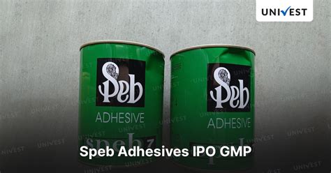Check Speb Adhesives IPO Allotment Status With Live GMP