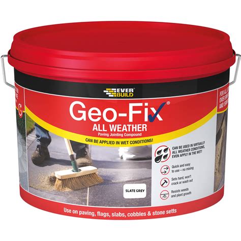 Buy Geo-Fix All Weather Paving Joint Compound, Grey, 14 kg Online at ...