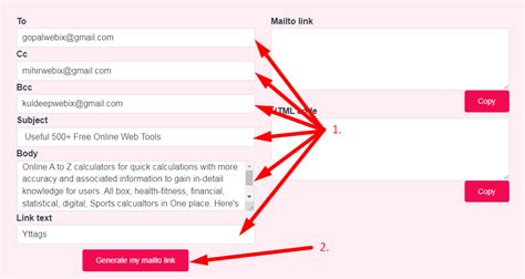 Image result for Mailto Link Generator