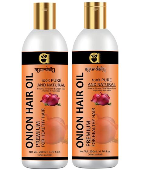 Buy Ayurdaily Red onion anti hair loss hair growth oil with Keratin ...