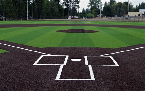 Home Plate On Baseball Field