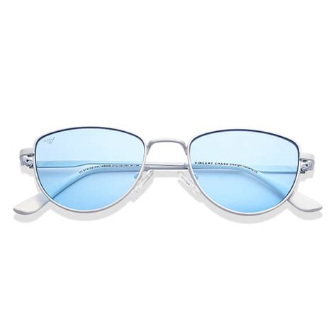 Buy White Blue Full Rim Cat Eye Vincent Chase The Metal Edit VC S13123 ...