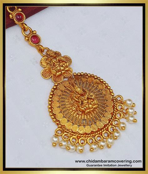 Buy Premium Quality Antique Gold Design Stone Lakshmi Design with Pearl ...