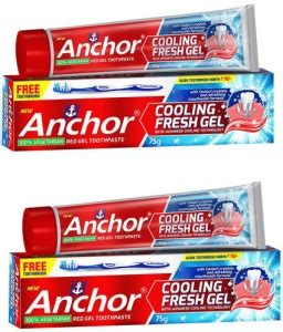 ANCHOR Cooling Fresh Red Gel With Brush Toothpaste - Buy Baby Care ...