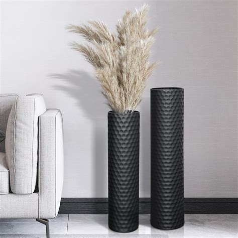 Amazon.com: AZXTOPSEZ Tall Black Floor Vase: 27.7 Inch Extra Large ...