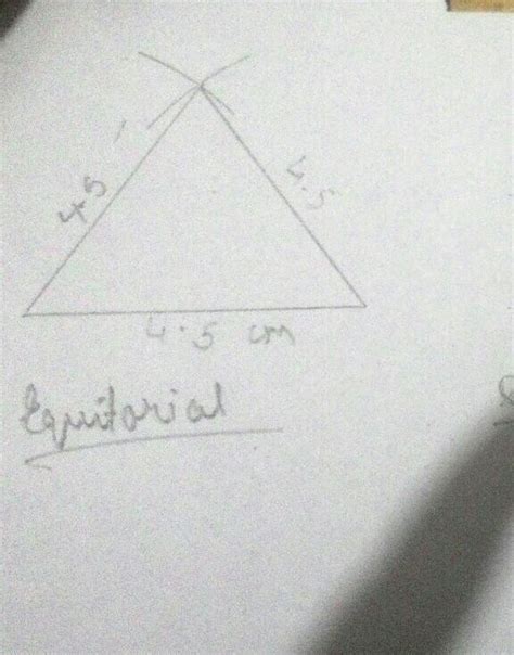 choose the lengths of the side yourself and draw one equilateral one ...