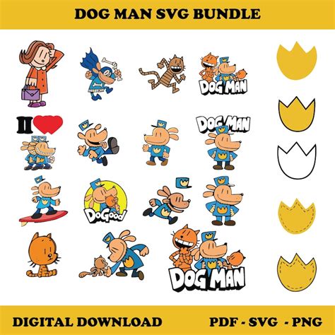 Dog Man Clipart - Etsy