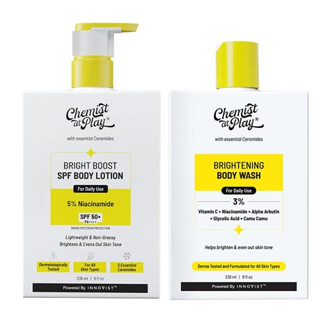 Chemist at Play Brightening Boost SPF Body Lotion (236ml) + Brightening ...