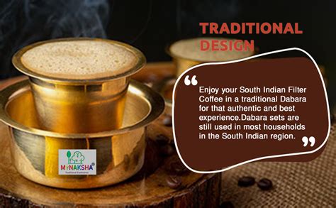 Buy MYNAKSHA Traditional Coffee Dabara Set for Tasting Excellent South ...
