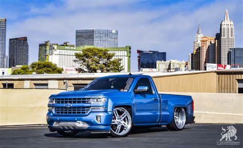 Dropped Single Cab Chevy Silverado