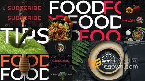 AE模板-美食食谱介绍快乐美味烹饪节目片头 | CG资源网