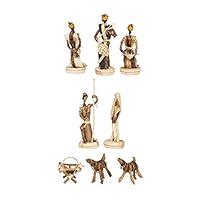 8 Pc Handmade Nativities from Around the World Set - Kenya : Amazon.in ...