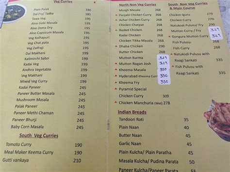 Menu at FOOD PYRAMID NH 44, Kanimetta, NH - 44