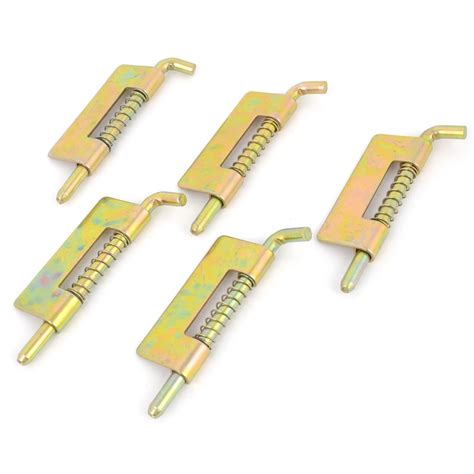 Buy IIVVERR 5 Pcs 7cm Length Locked Spring Loaded Metal Security ...