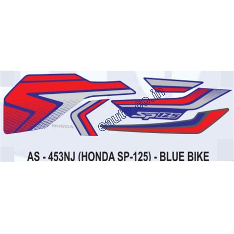 Graphics Sticker Set for Honda SP 125 | Blue Vehicle | Both Sides