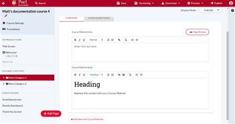 Image result for Edit Course in Match