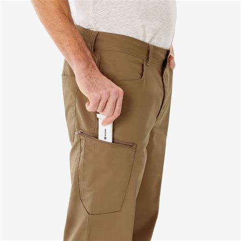 Men’s hiking trousers, NH500 Regular - Brown