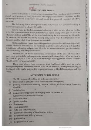 LIFE Skills Units - LIFE SKILLS EDUCATION 2022 - 2023 PHILOSOPHY ...