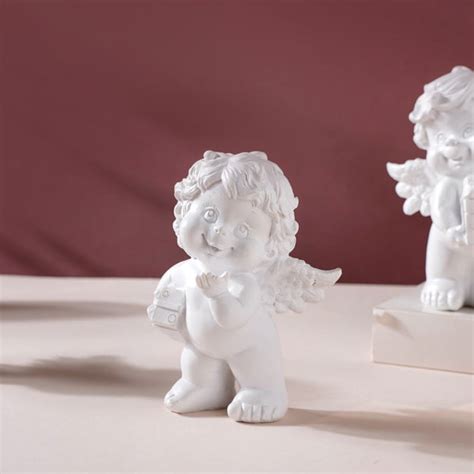 Baby Angel Resin Showpiece White Set Of 4 Online - Premium Decor Object ...