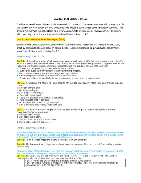 CS 225 Final review - Answer to assignments - CS225 Final Exam Review ...