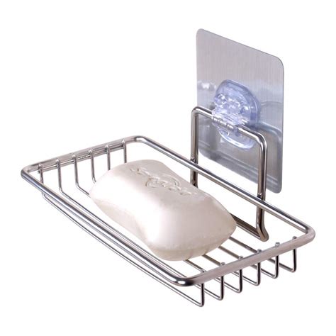 Voroly Strong Magic Sticker Soap Holder Dish for Bathroom Stainless ...