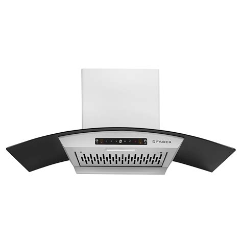 Faber 90 cm 1200 m³/hr Autoclean Curved Chimney| Light Grey Filterless ...