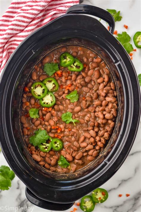Crock Pot Pinto Beans - Simple Joy