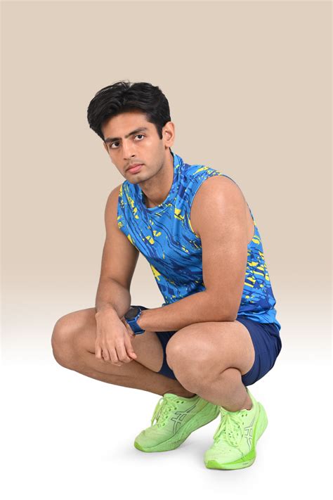 Men's Graphic Tank Top - Blue and Yellow – Endurace
