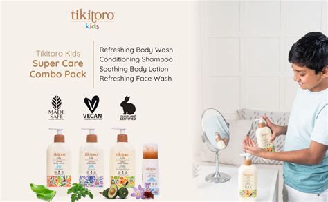 Buy Tikitoro Kids Super Care Combo Pack, Refreshing Body Wash ...