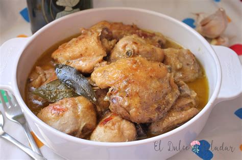 Pollo guisado muy fácil - El dulce paladar