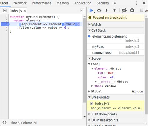 How to Set a Breakpoint in JavaScript 的图像结果