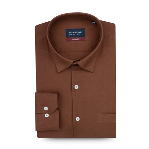 Light Brown Color Solid Cotton Linen Shirt For Men – Punekar Cotton