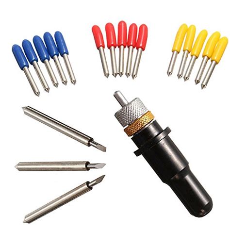 Actopus 15pcs 30/45/60 Degree Vinyl Cutter Blades Pcut Plotter with ...