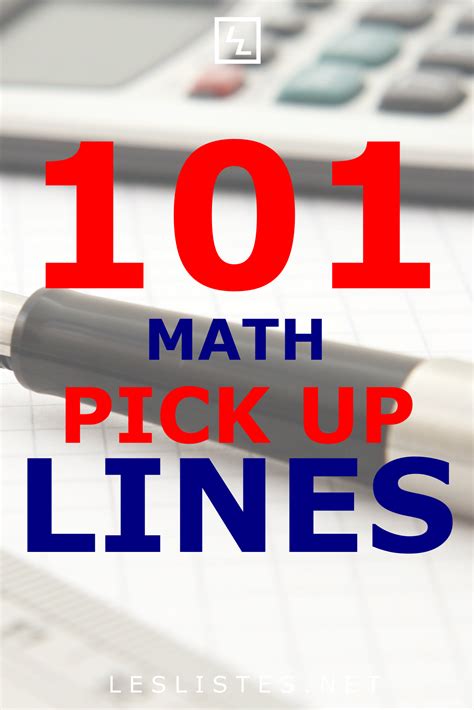 Top 101 math pick up lines that will make you lol – Artofit