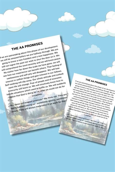 Aa Promises Printable