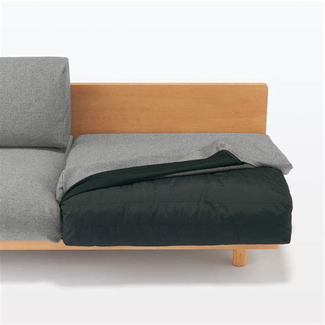 ゆったり座れるアームレスソファ 3シーター ポリエステル平織 | 無印良品