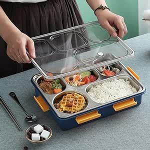 Buy REMANG 5 Compartment Bento Lunch Box for Adults Kids, Durable BPA ...