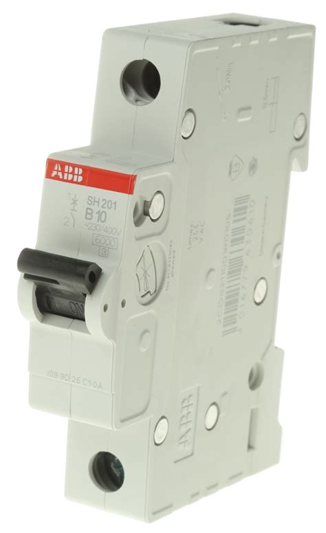 2CDS211001R0105 SH201-B10 ABB | ABB Compact Home SH200 MCB, 1P, 10A ...