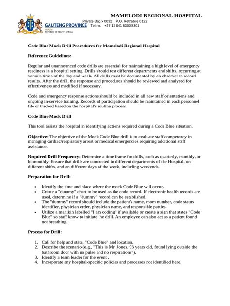 Image result for Mock Code Blue Training